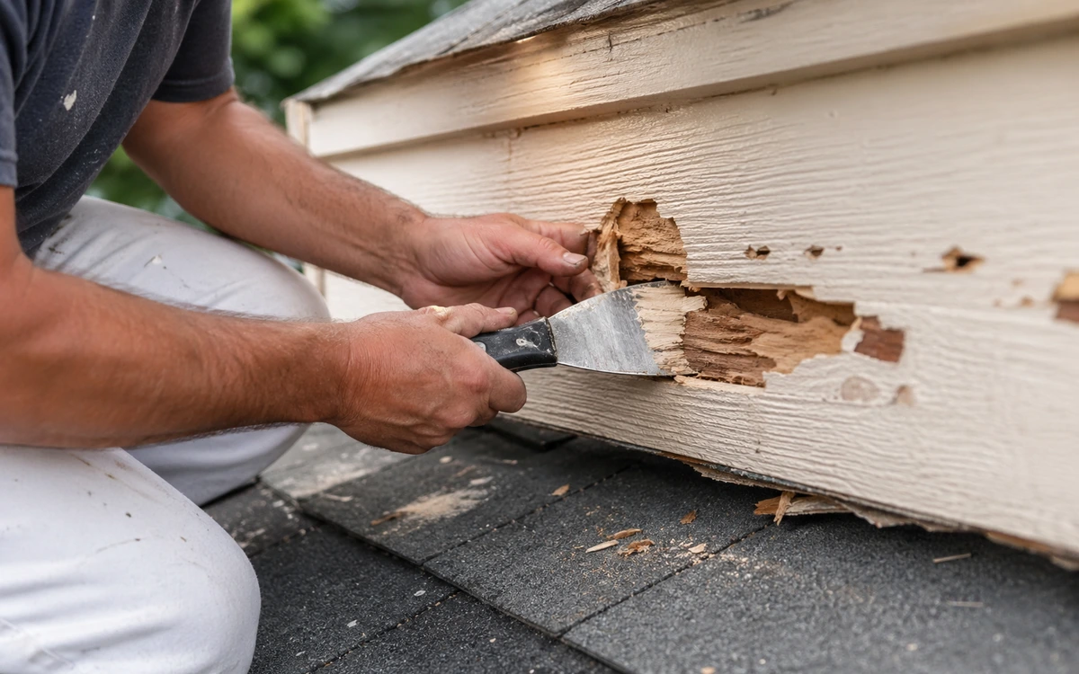 Woodpecker damage repair contractor